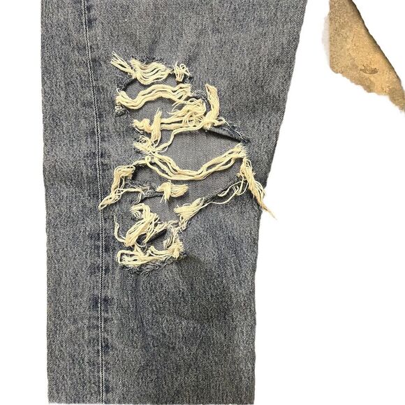 AGOLDE Premium Sophie High Rise Skinny Jeans Size 28 Distressed Light Blue Wash - Picture 4 of 11